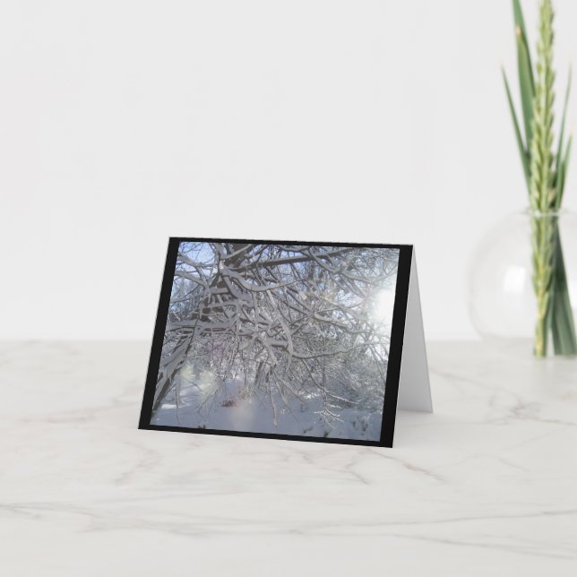 Snowy Branches Notecard (Front)