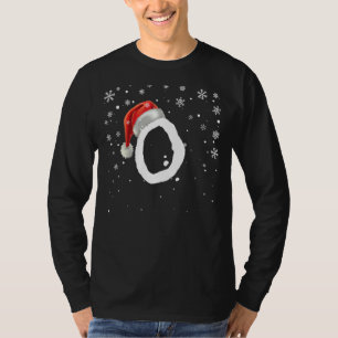 Snowy Capital Letter O Monogram Christmas Holidays T-Shirt