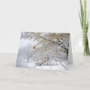 Snowy Christmas Holiday Card