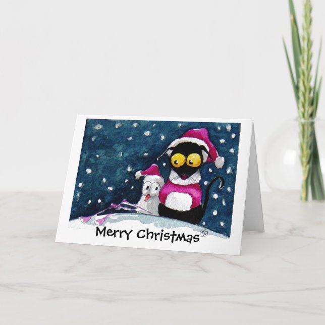 Snowy Christmas! Holiday Card (Front)