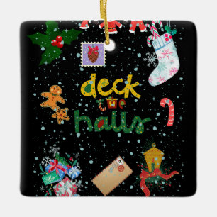 Snowy Christmas Night Ornament