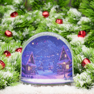 Snowy Christmas Scene Snow Globe