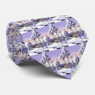Snowy Christmas Tie