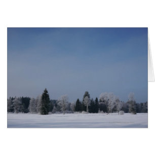Snowy cold winter landscape 12
