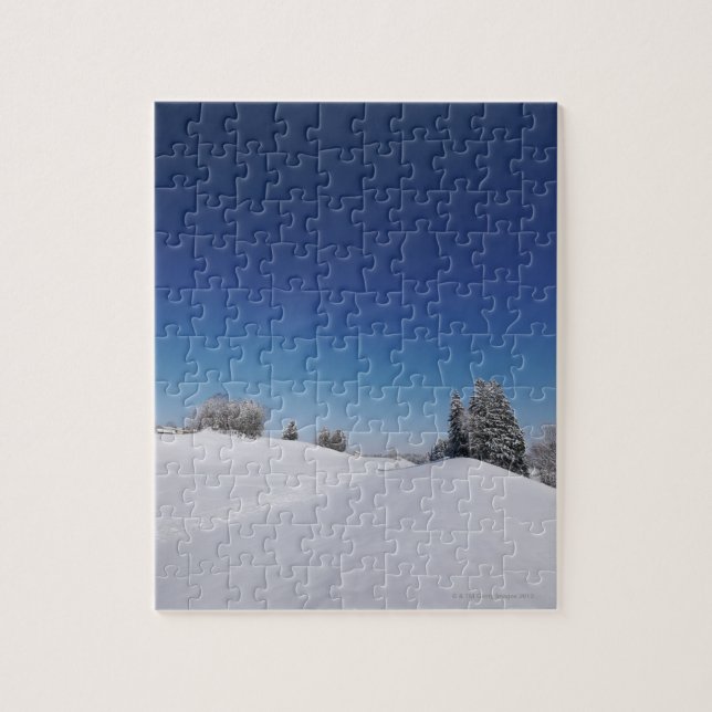 Snowy cold winter landscape 3 jigsaw puzzle (Vertical)