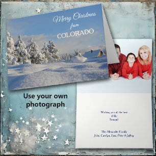 Snowy Colorado Paysage Modèle photo Noël