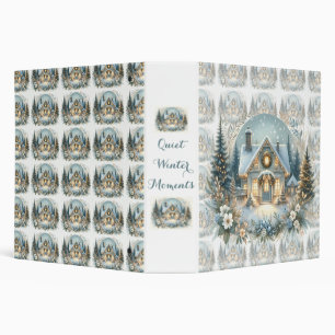 Snowy Cottage Glow Scene Binder