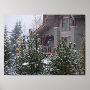 Snowy Day in Whistler, B.C. Poster