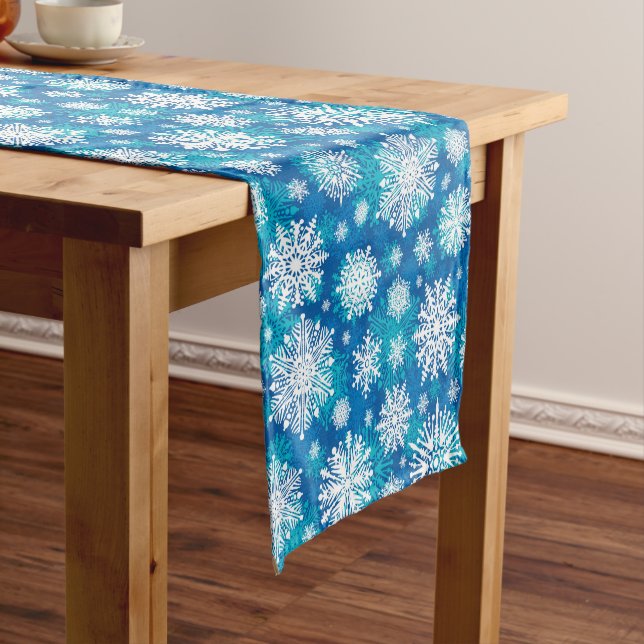 Snowy Day Short Table Runner (In Situ)