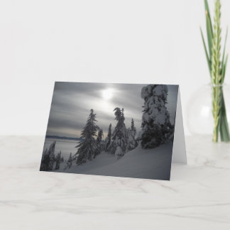 Snowy Days Winter Scene Holiday Card