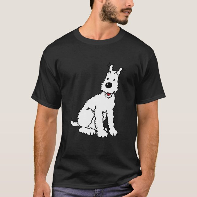 Snowy dog Tin Tin  T-Shirt (Front)