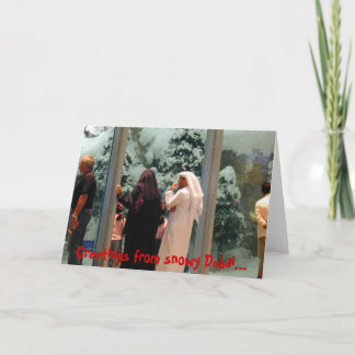 Snowy Dubai Card