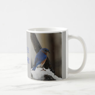 Snowy Eastern Bluebird Mug