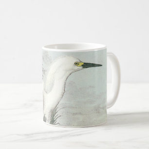 Snowy Egret by Audubon Coffee Mug