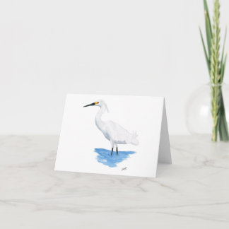 Snowy Egret Note Card
