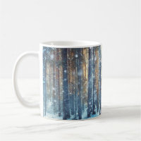 Snowy Forest Frosty Winter Scene