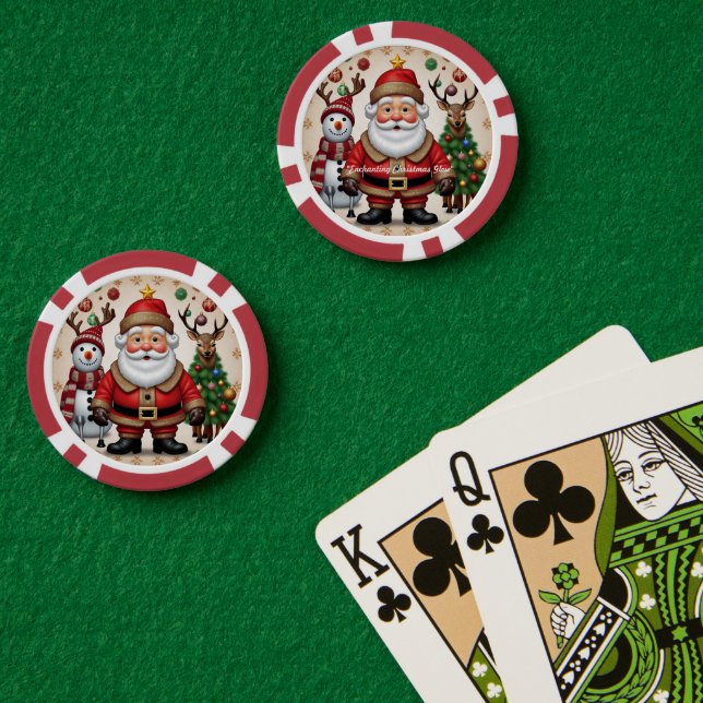 "Snowy Forest" Poker Chips (Poker Table (Double))