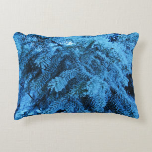 Snowy Forest Spruce  Accent Pillow