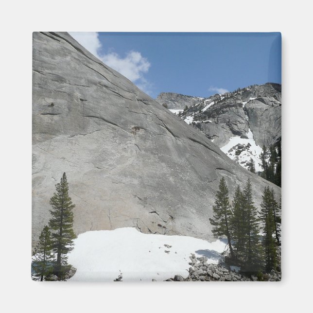 Snowy Granite Domes I at Yosemite National Park Magnet (Front)