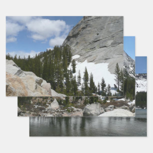 Snowy Granite Domes II Yosemite National Park Wrapping Paper Sheet