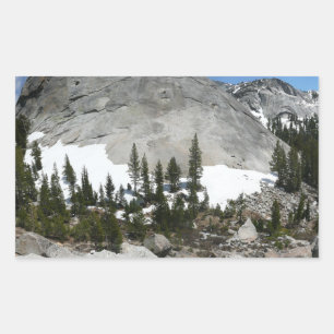 Snowy Granite Domes Panorama at Yosemite Sticker
