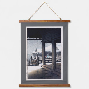 Snowy Kiyomizu Temple, Hasui Kawase Hanging Tapestry