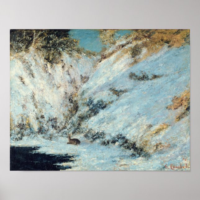 Snowy Landscape, 1866 Poster (Front)