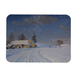 Snowy Landscape in Winter Magnet