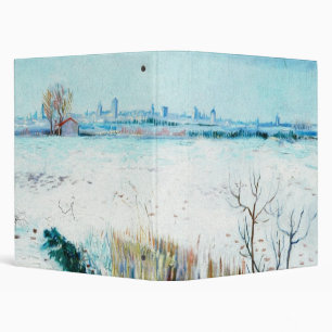 Snowy Landscape with Arles by Vincent van Gogh Binder