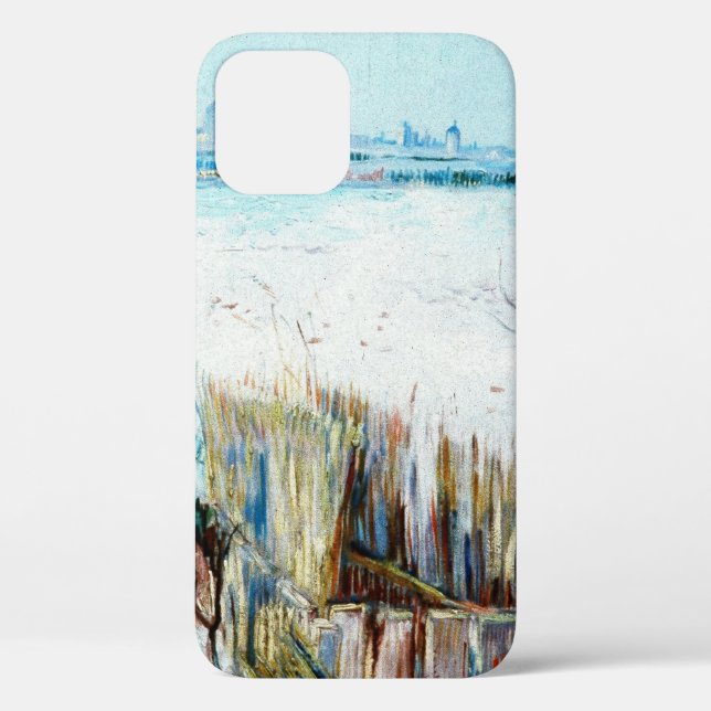 Snowy Landscape with Arles by Vincent van Gogh Case-Mate iPhone Case (Back)
