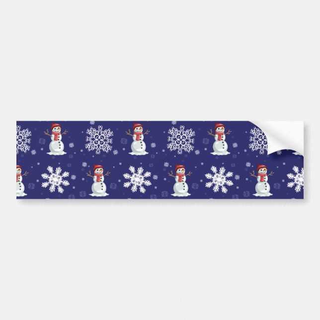 Snowy Men Bumper Sticker (Front)