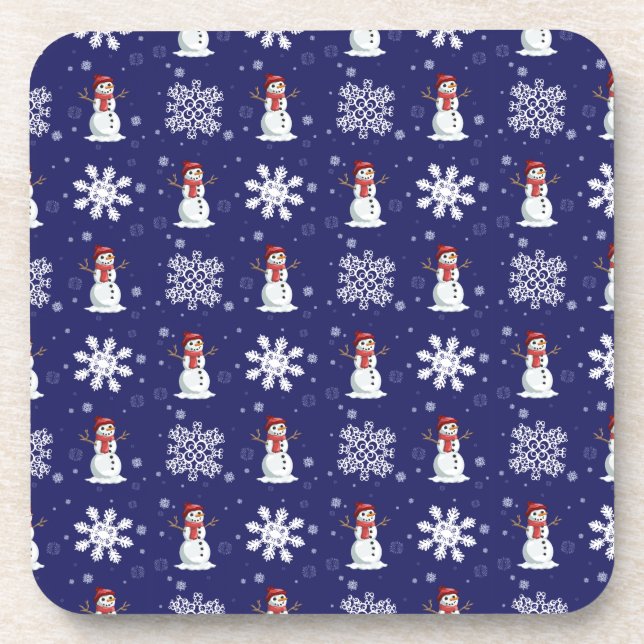 Snowy Men Coaster (Front)