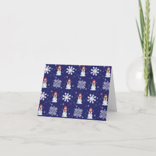 Snowy Men Holiday Card