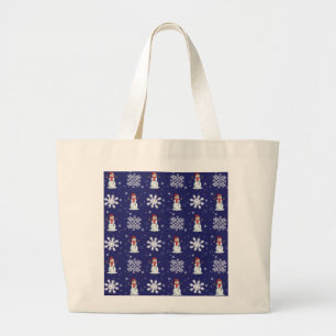 Snowy Men Large Tote Bag