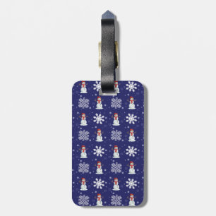 Snowy Men Luggage Tag
