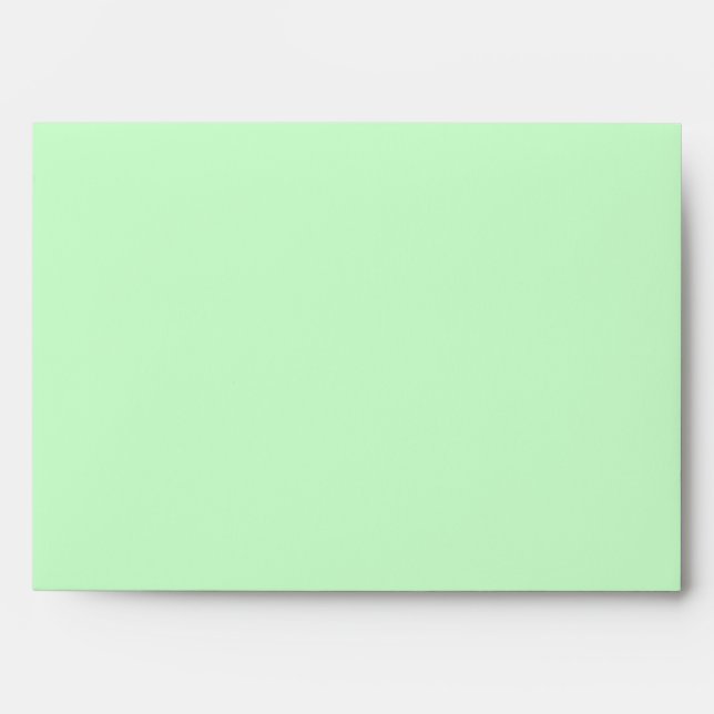 Snowy Mint Green Envelope (Front)