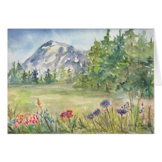 Snowy Monuntain Blank Card