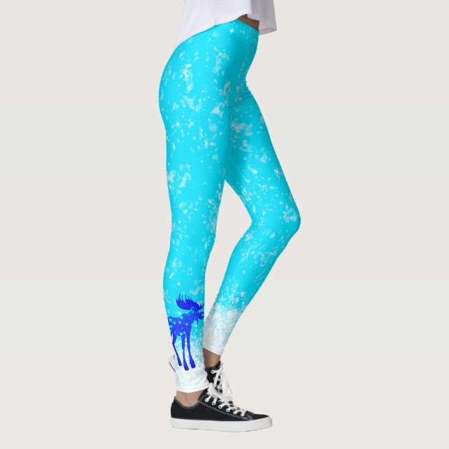 Snowy Moose - Leggings (Right)