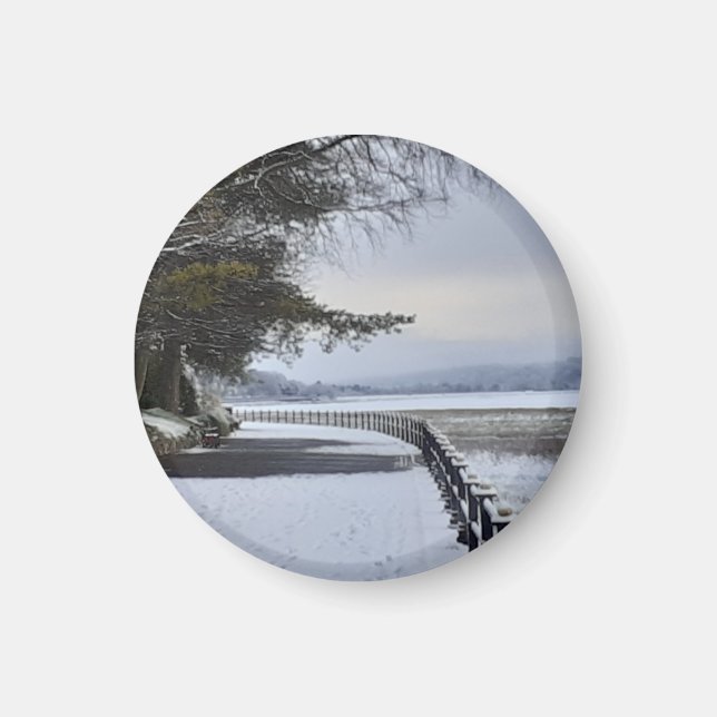 Snowy Morning Magnet (Front)