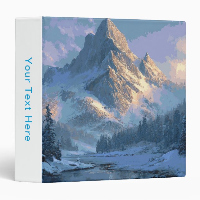 Snowy Mountain Binder (Front/Spine)