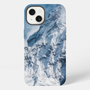 Snowy Mountain Image with modern text iPhone 13 Case