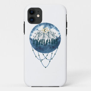Snowy Mountain Pine Tree Nature Adventure Outdoor iPhone 11 Case