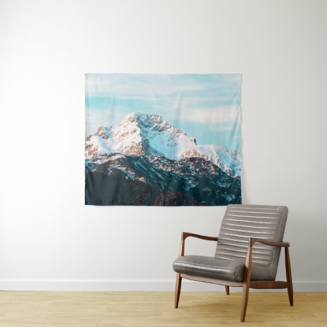 Snowy mountain tapestry (In Situ (Horizontal))