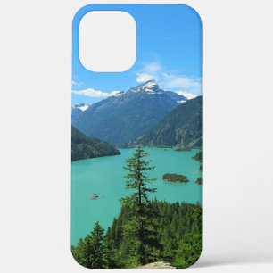 Snowy Mountain Turquoise Lake in Washington iPhone 12 Pro Max Case