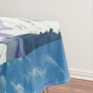 Snowy Mountain Unicorn Frosted Valley Spread Tablecloth