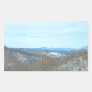 Snowy Mountain West Virginia Overlook Sticker