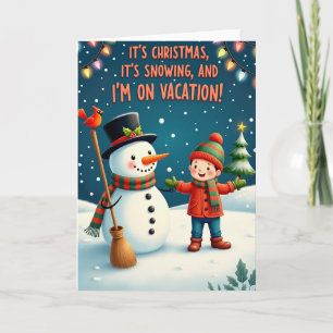 Snowy Night Lights Card