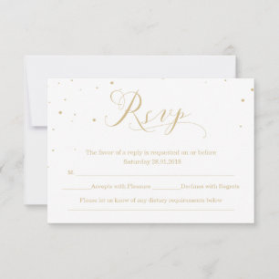 Snowy Night Winter Wedding Reply RSVP Card