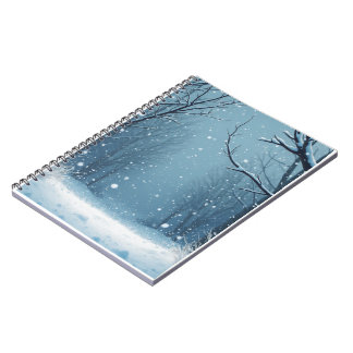 snowy notebook