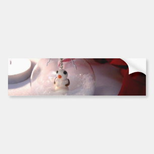 Snowy Ornament Bumper Sticker
